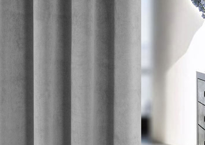 Oxford (Blackout) Pencil Pleat, Grey - Ready Made Curtains - Image 5